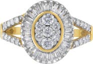 Haus of Brilliance 10kt Yellow Gold 1.0 Cttw Diamond Cocktail Ring