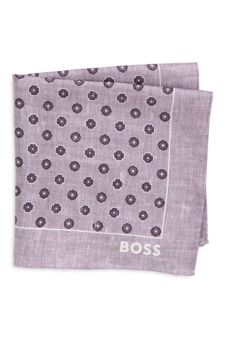 Silk Pocket Square, Main, color, OPEN PURPLE