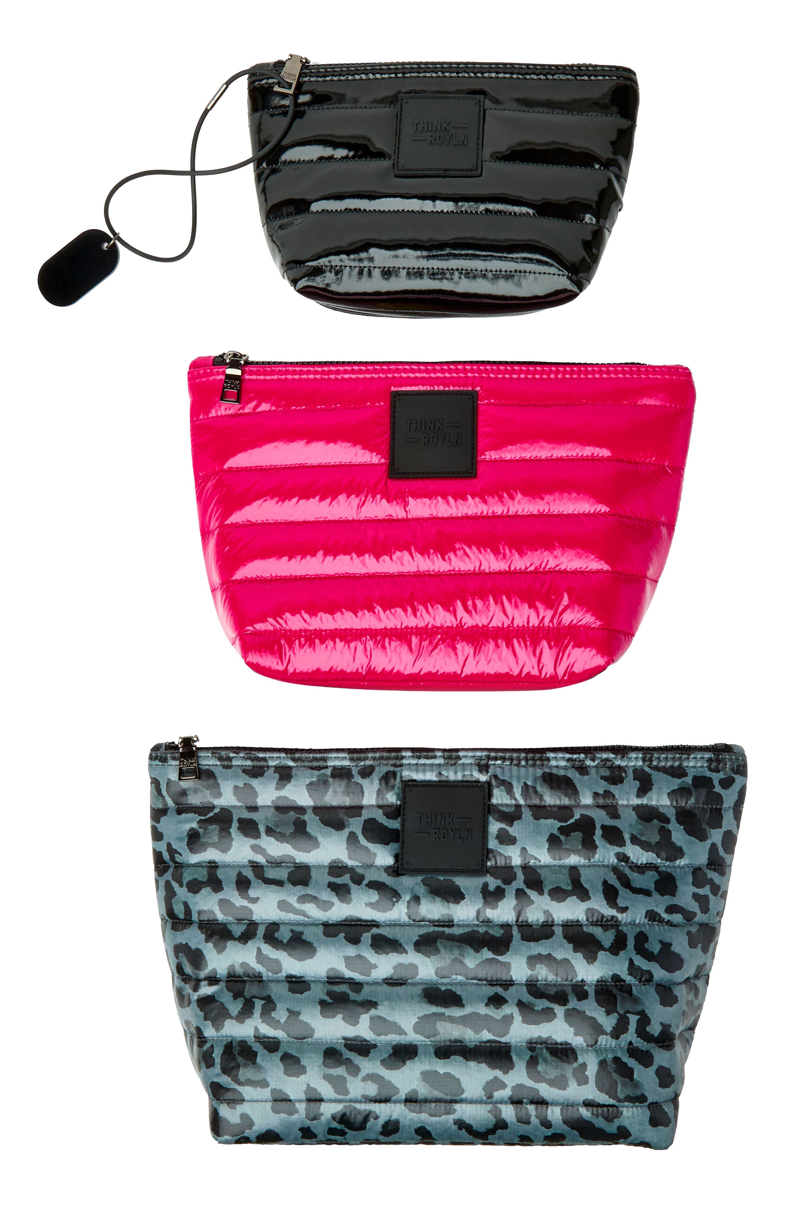 THINK ROYLN Travel Trio Organizational Pouches, Main, color, 