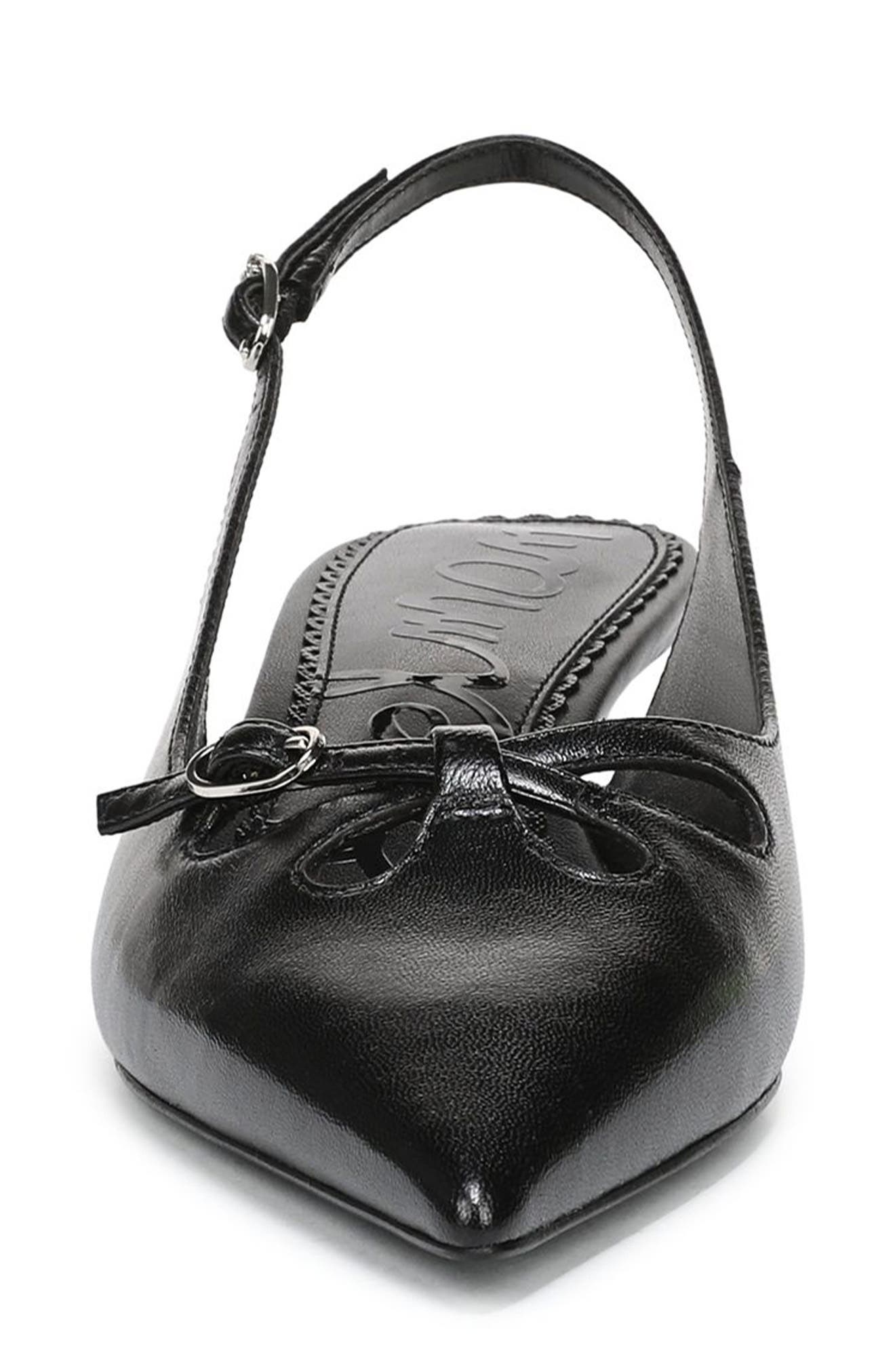 Sam Edelman Fauna Kitten Heel Slingback Pump, Alternate, color, Black