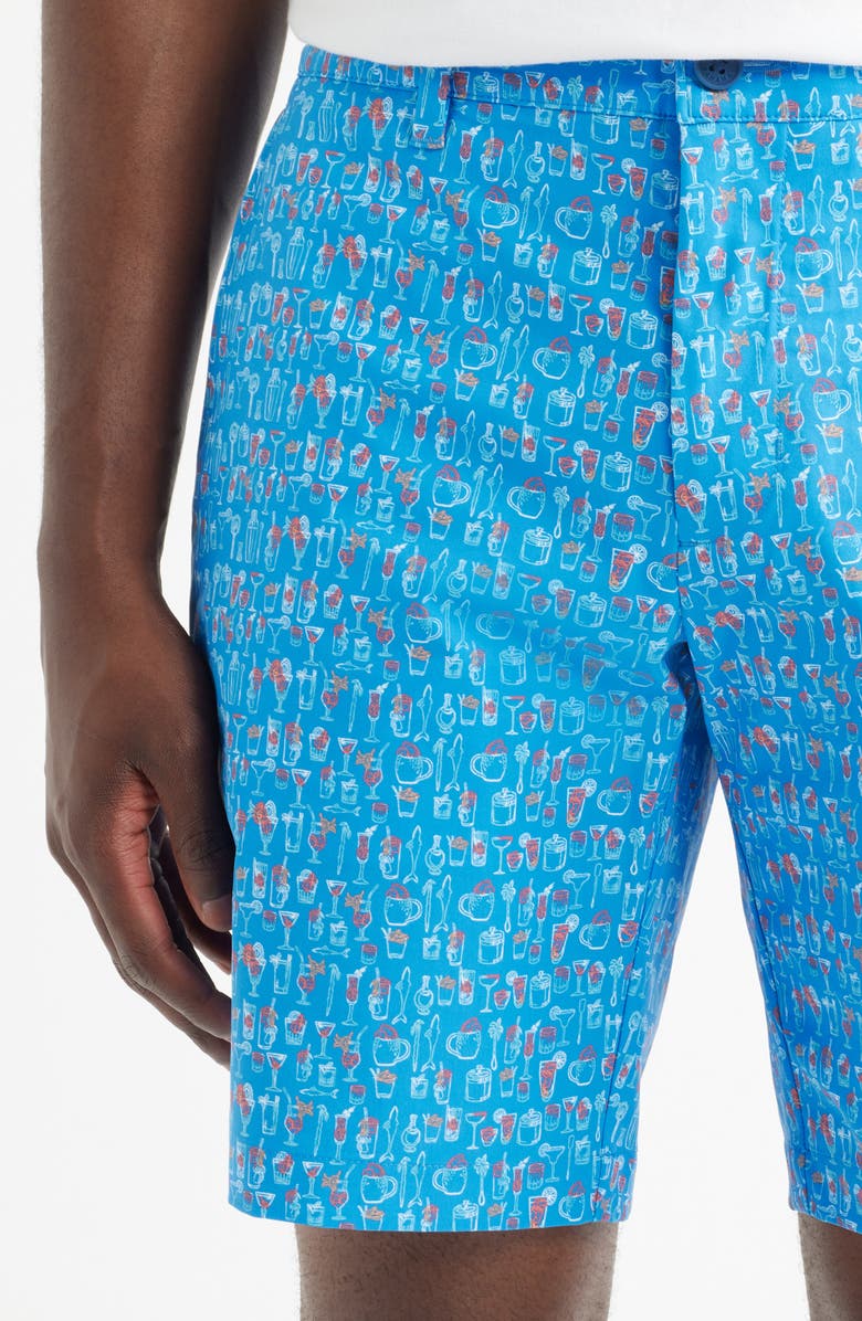 Tommy Bahama Barbados Pro Martini Time 9-Inch Flat Front IslandZone<sup>®</sup> Shorts, Alternate, color, Campanula