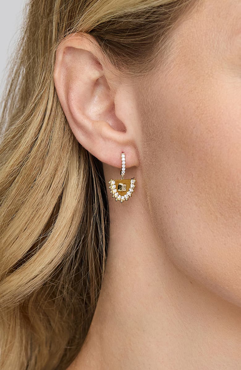 Bony Levy 18K Gold Mykonos Diamond Drop Earrings, 21mm, Alternate, color, 18Ky Gold