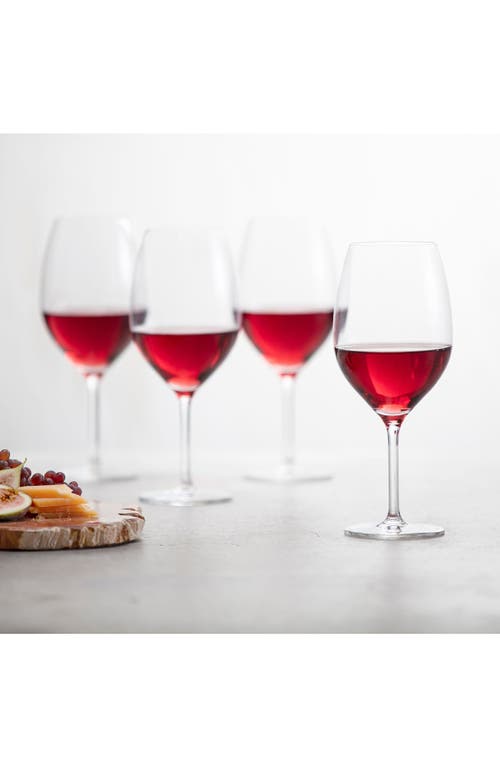 Schott Zwiesel Banquet Set Of 6 Bordeaux Red Wine Glasses In Transparent