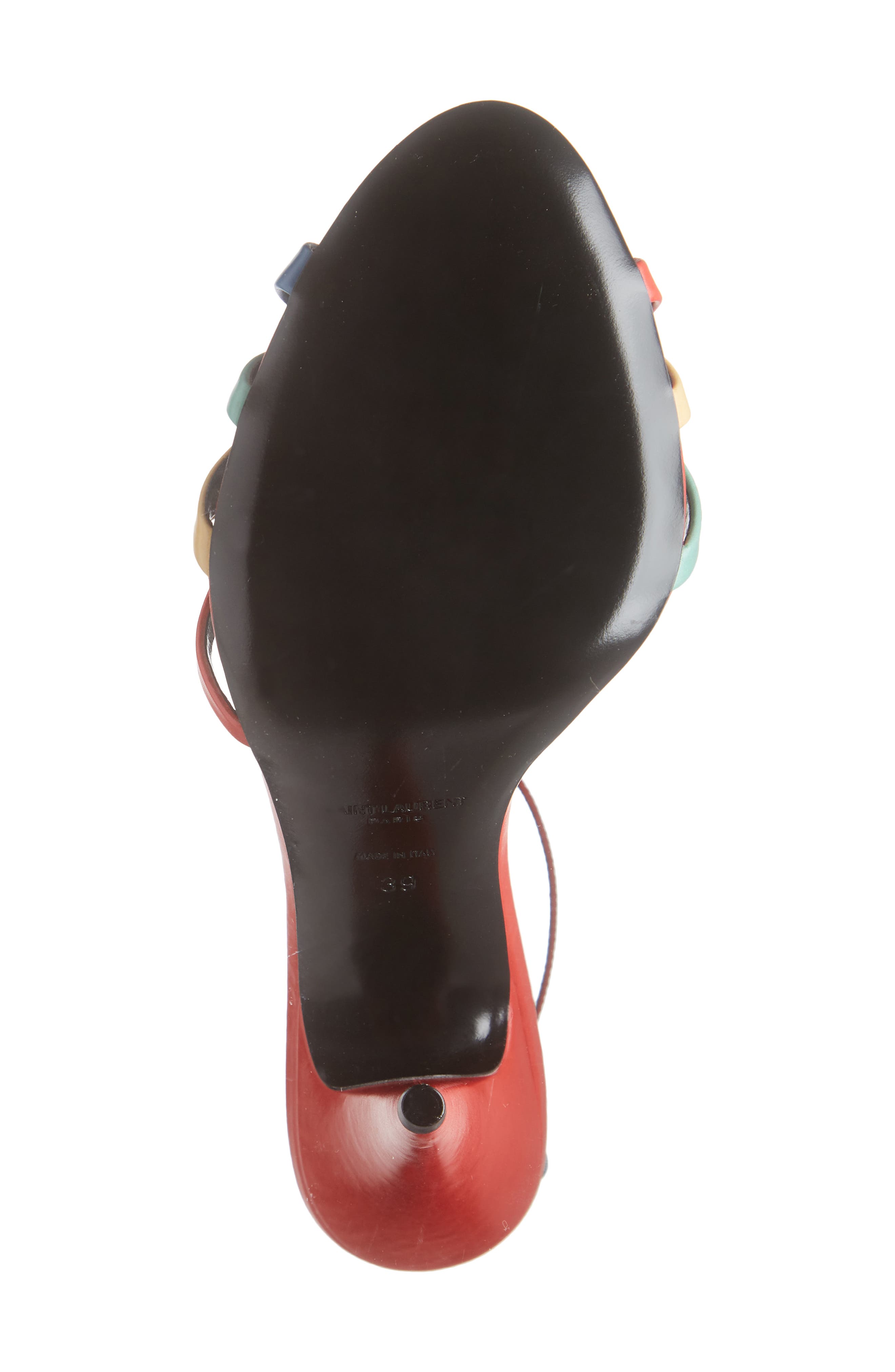 Saint Laurent Kristen Rainbow Ankle Strap Sandal, Alternate, color, 