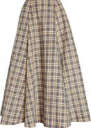 BERNADETTE Kennedy Plaid Seersucker Skirt