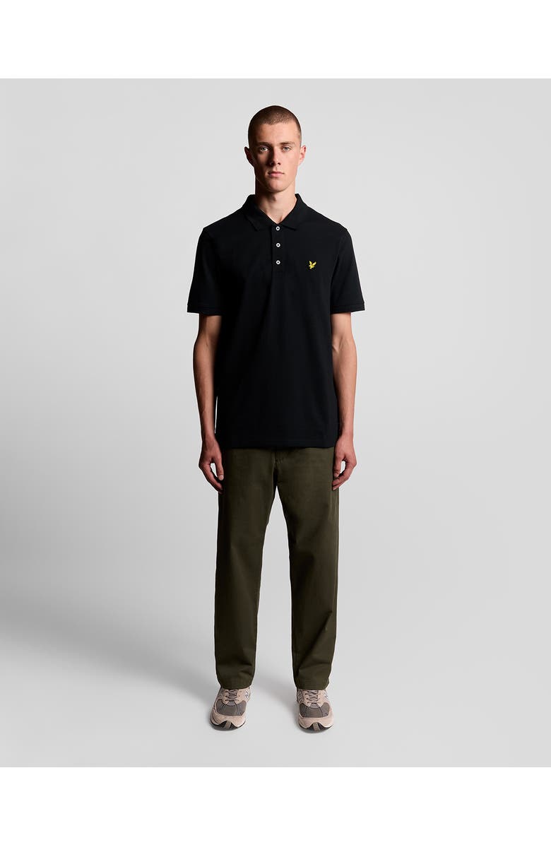 Lyle & Scott Plain Polo Shirt, Alternate, color, Jet Black