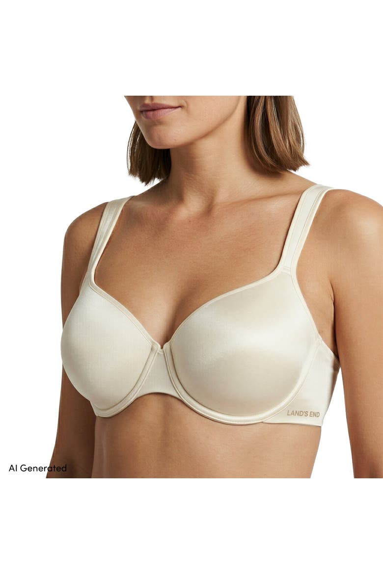 Full Coverage Bra True Solutions Light Weight Microfiber Basics, Alternate, color, Ivory