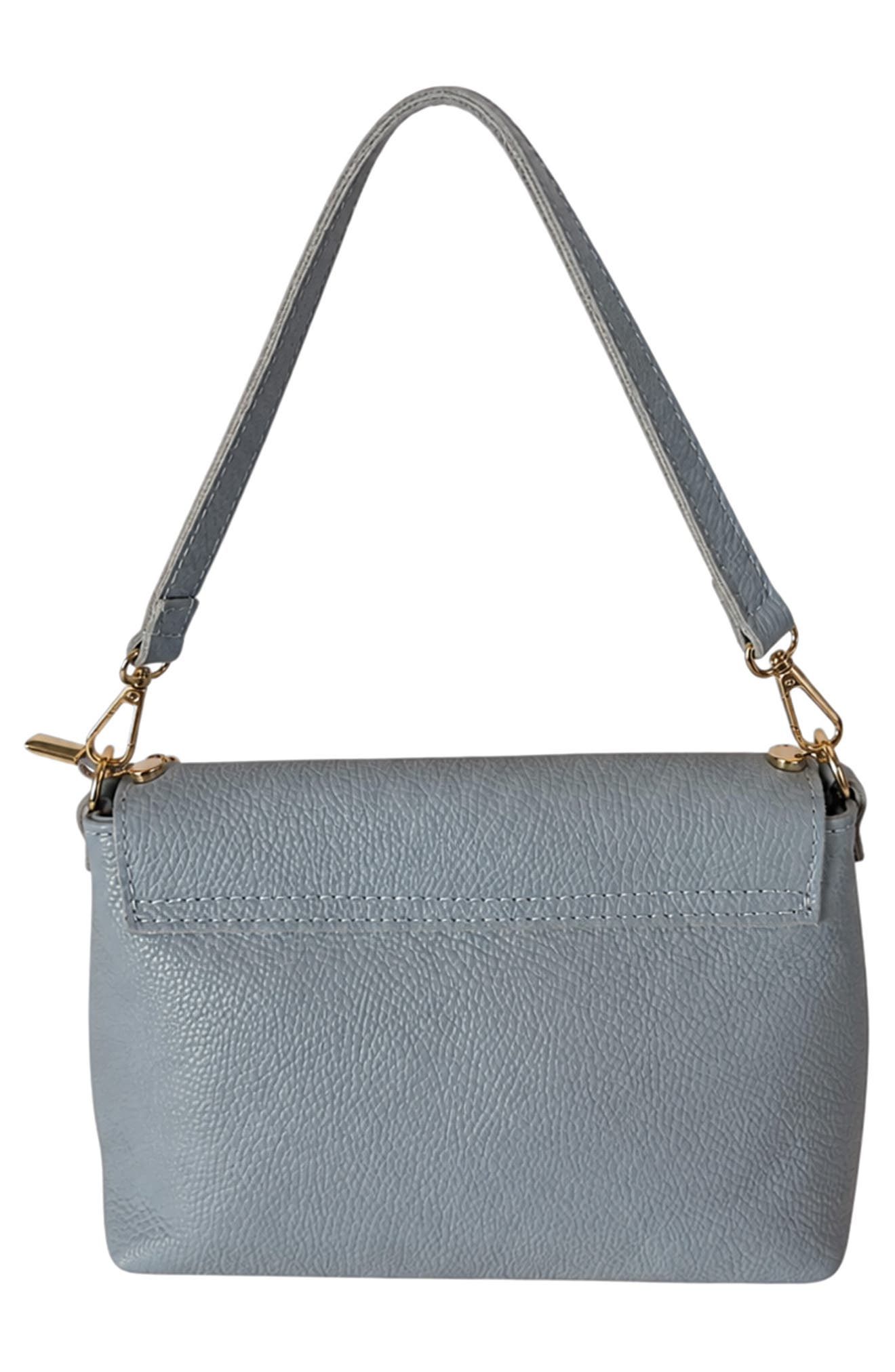 Studded Leather Crossbody Bag, Alternate, color, BLUE
