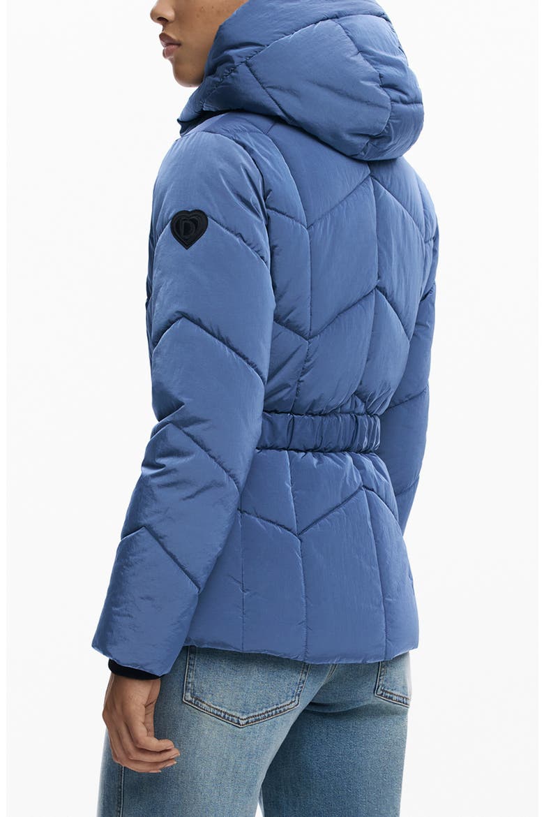 Quilted Puffer Coat with Removable Hood, Alternate, color, LIGHT BLUE