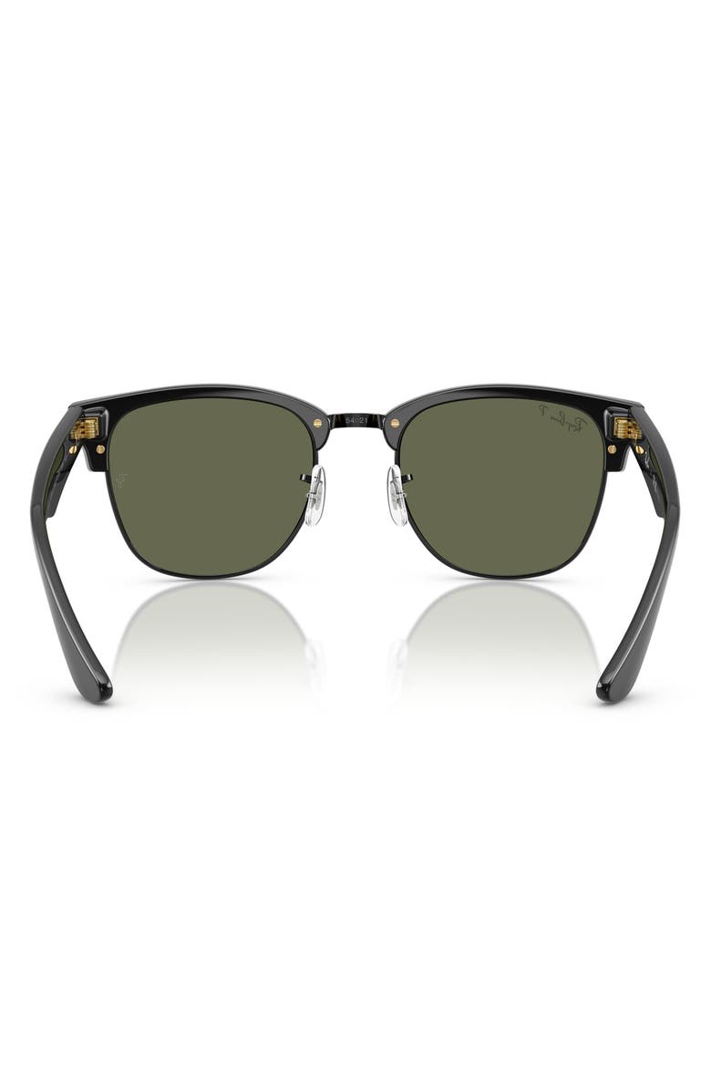 Ray-Ban Clubmaster Reverse Lens 54mm Polarized Square Sunglasses, Alternate, color, 