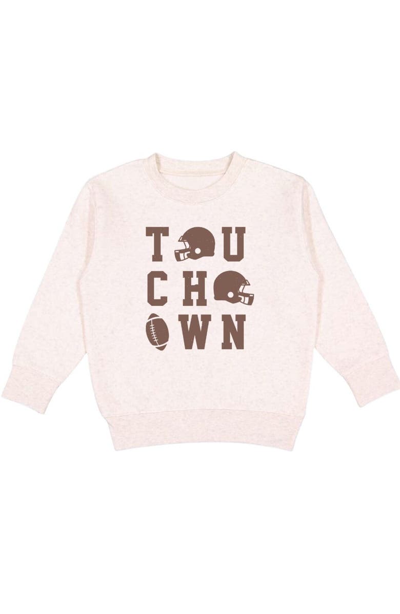 Sweet Wink Touchdown Sweatshirt, Main, color, Natural