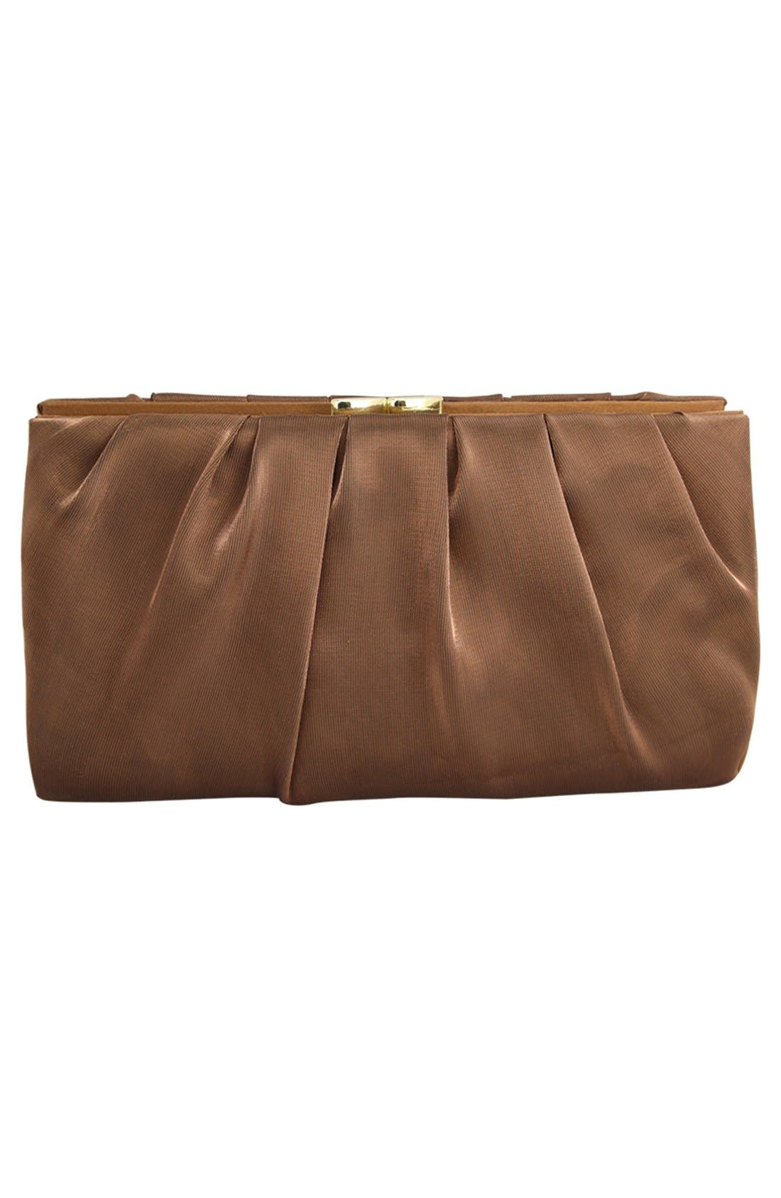 Nina 'Larry' Satin Clutch, Alternate, color, 