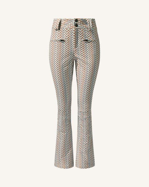 Herringbone High-waist Aurora Flare Ski Pant