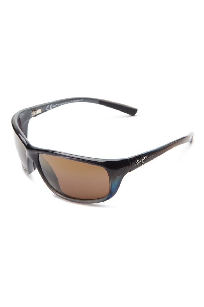 Spartan Reef 63.5mm Polarized Wrap Sunglasses, Alternate, color, BLUE BLUE BRONZE