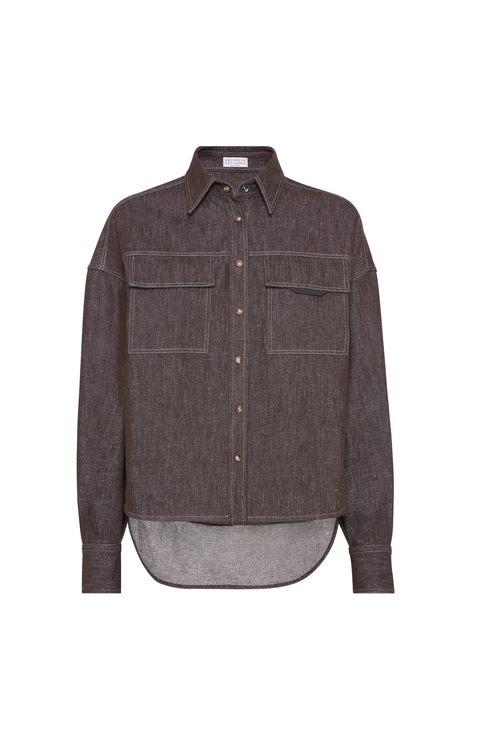 Tシャツ・カットソー BRUNELLO CUCINELLI Women Tops M1T136720C2803 Grey Women's tops, t-shirts and polos | Brunello Cucinelli