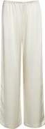 LESET Barb Wide Leg Satin Pants