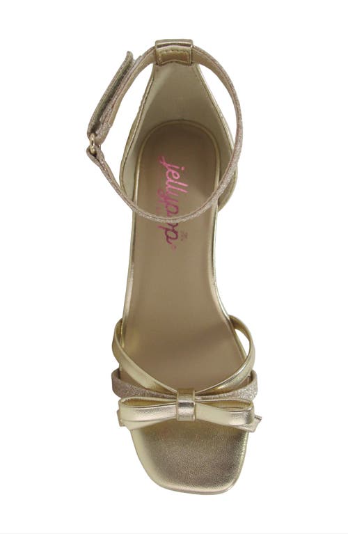 Jellypop Kids' Zendah Metallic Block Heel Sandal In Gold
