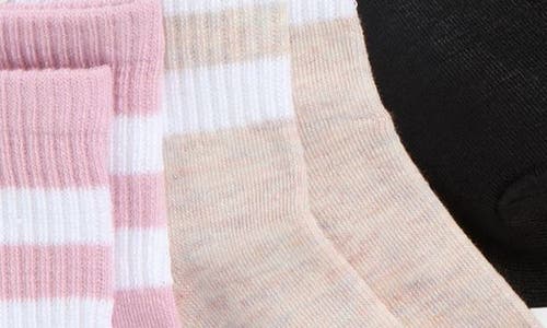 Capelli New York Kids' Sport Stripes Assorted 8-pack Quarter Socks