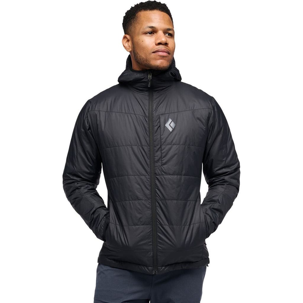 Black Diamond Solution Hooded Jacket In Black