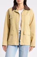 BLANKNYC Corduroy Collar Cotton Barn Jacket