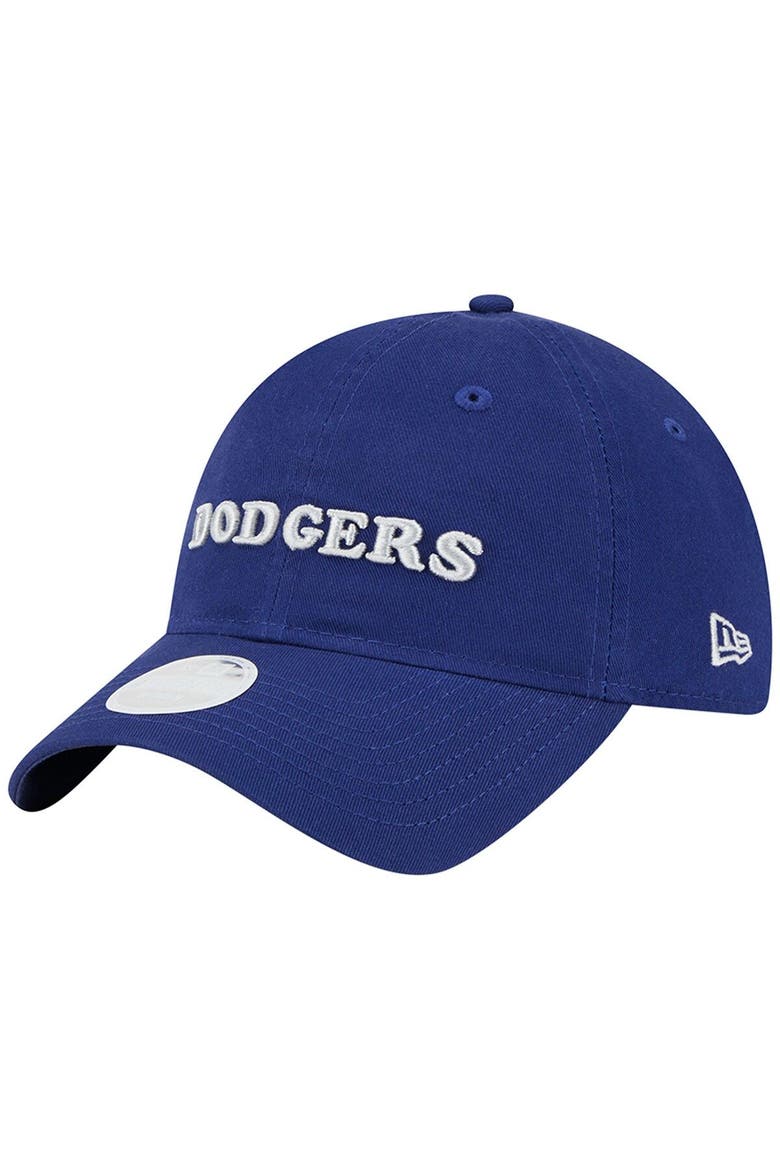 Women's New Era Royal Los Angeles Dodgers Shoutout 9TWENTY Adjustable Hat, Main, color, Royal