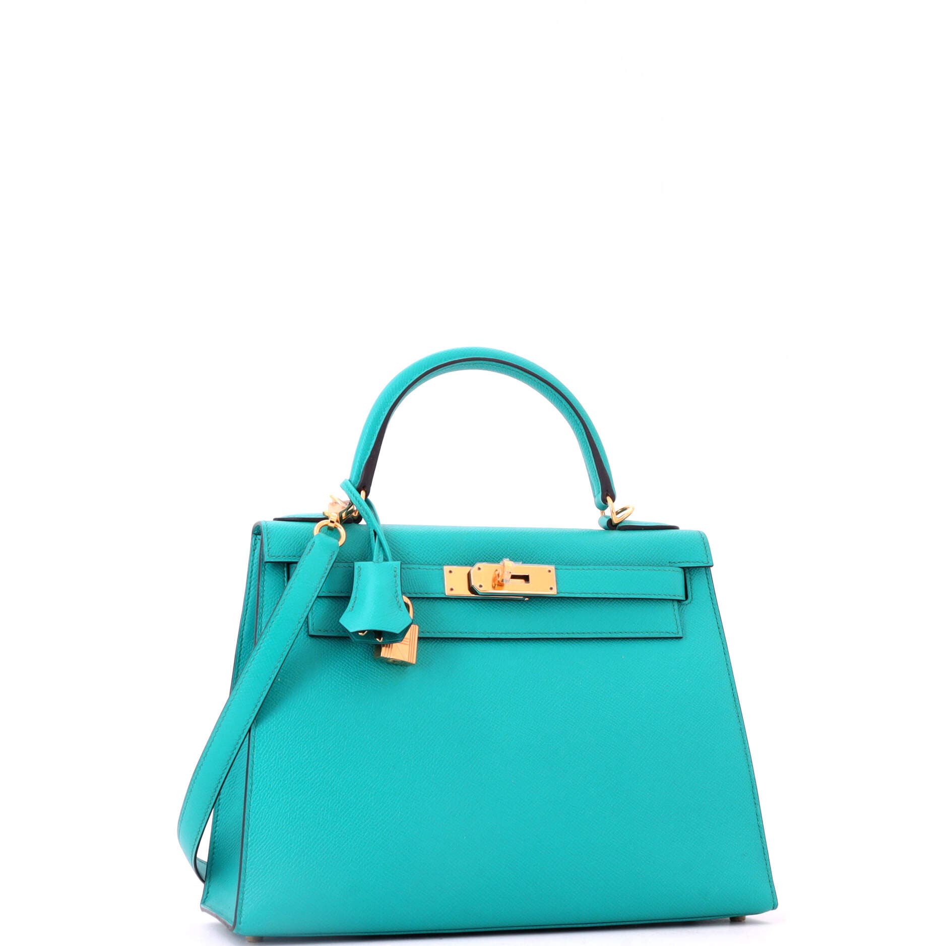 Kelly Handbag Blue Epsom with Gold Hardware 28, Alternate, color, Blue