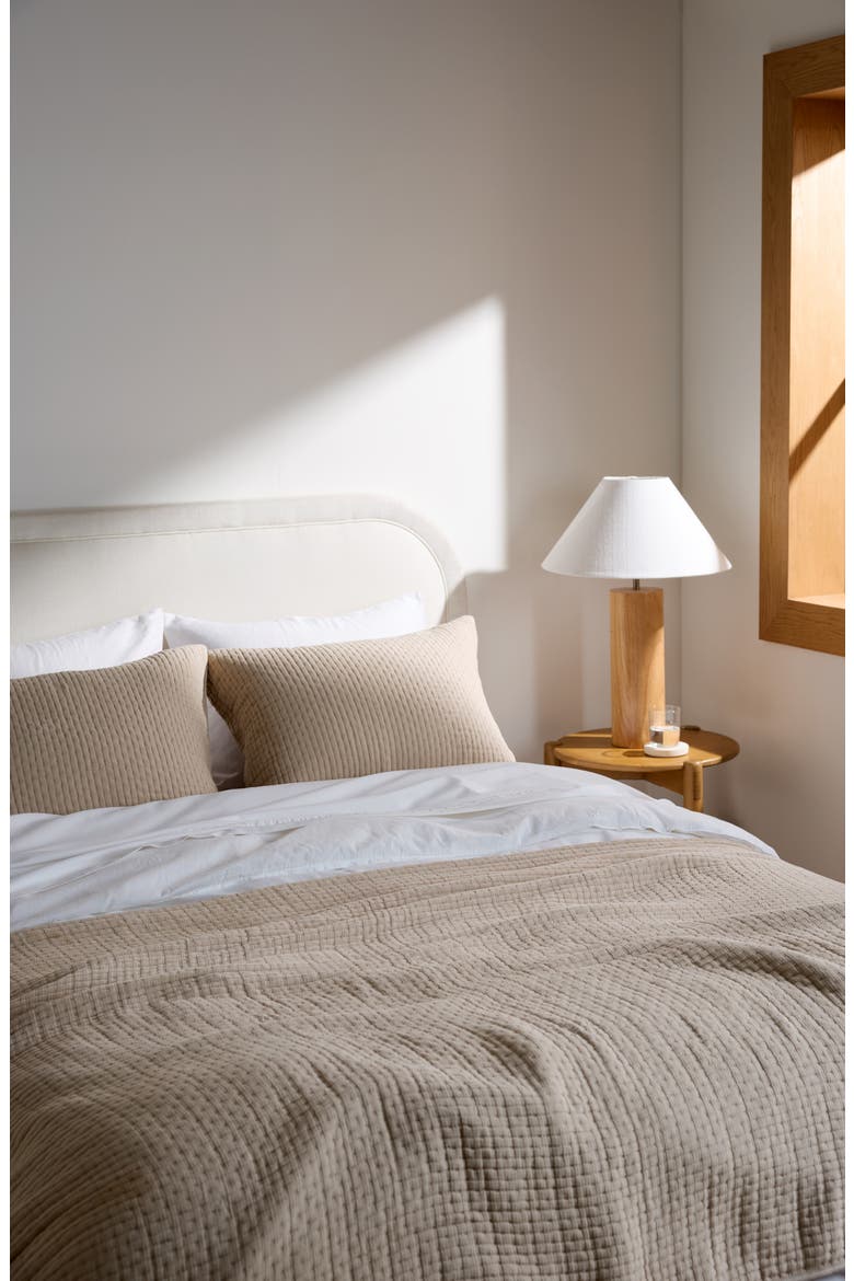 Air Organic Cotton Sham Set (Nordstrom Exclusive), Alternate, color, BISQUE