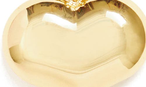 Clare V . Grand Mylar Heart Fob In Gold