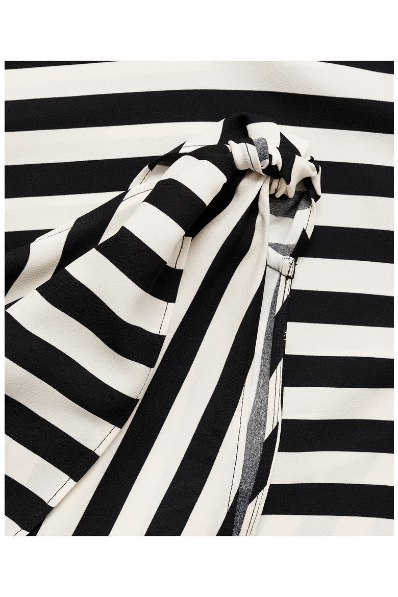 Stripe One-Shoulder Maxi Dress, Alternate, color, WHITE