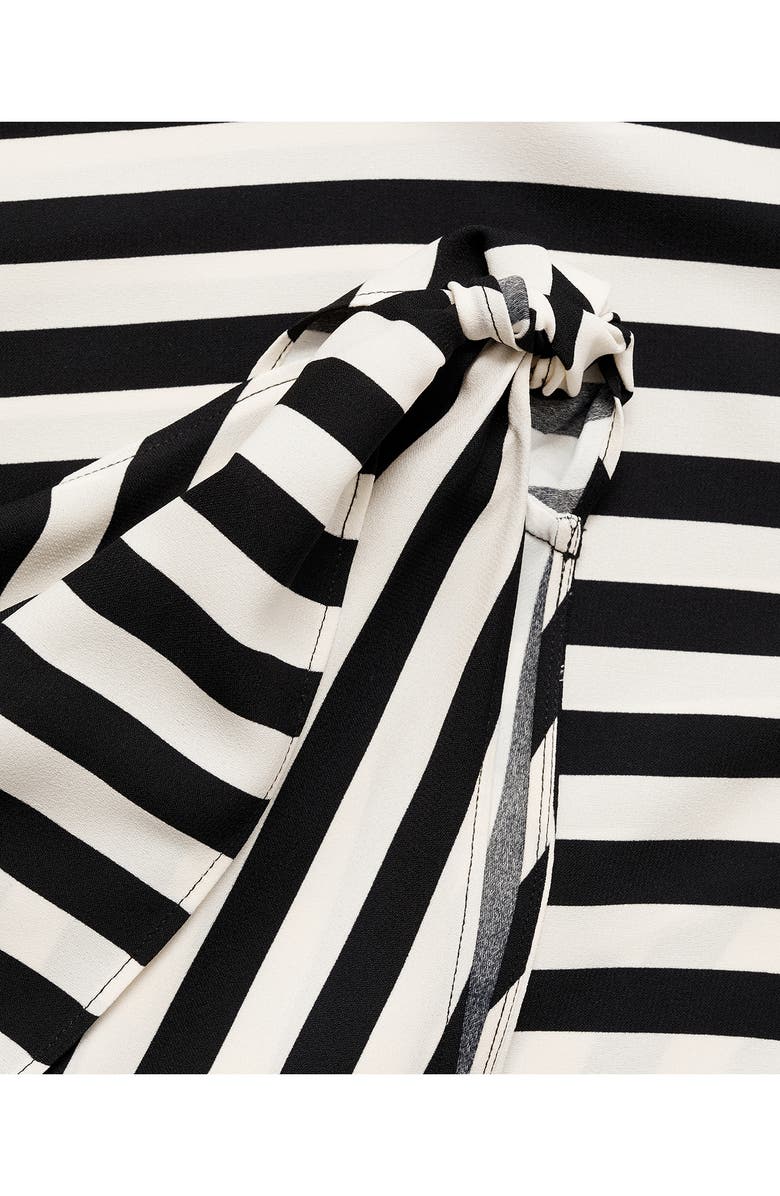 MANGO Stripe One-Shoulder Maxi Dress, Alternate, color, 