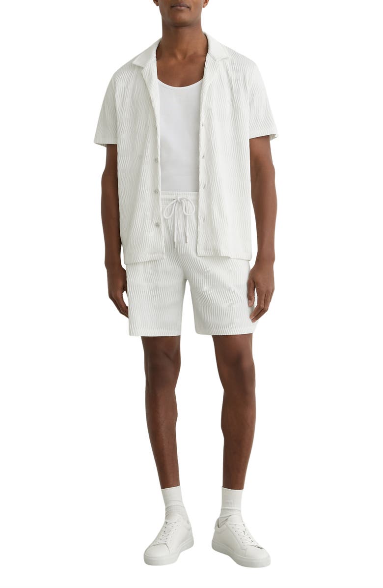 Reiss Alvo Drawstring Shorts, Alternate, color, White