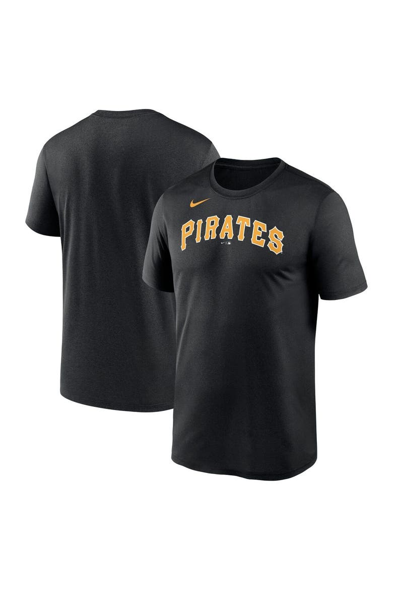 Men's Nike Black Pittsburgh Pirates New Legend Wordmark T-Shirt, Main, color, Black