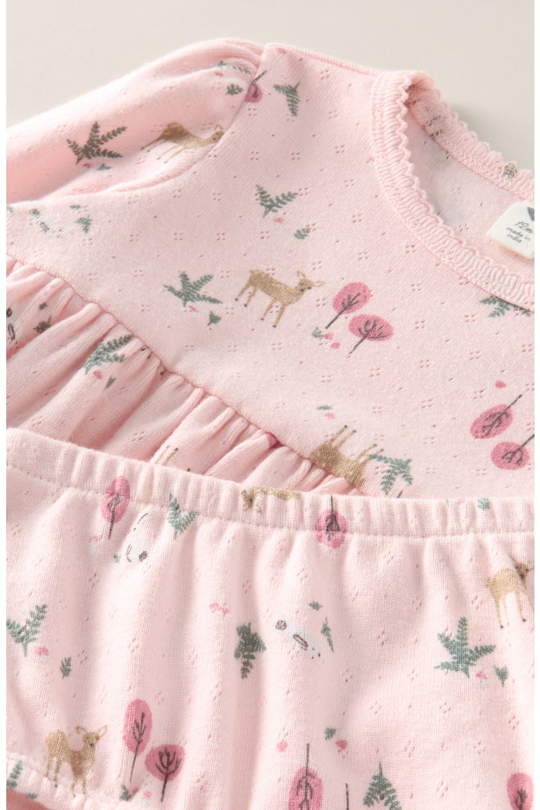Kids' Pointelle Knit Dress & Bloomers Set, Alternate, color, PINK DOGWOOD WOODLAND FLORAL