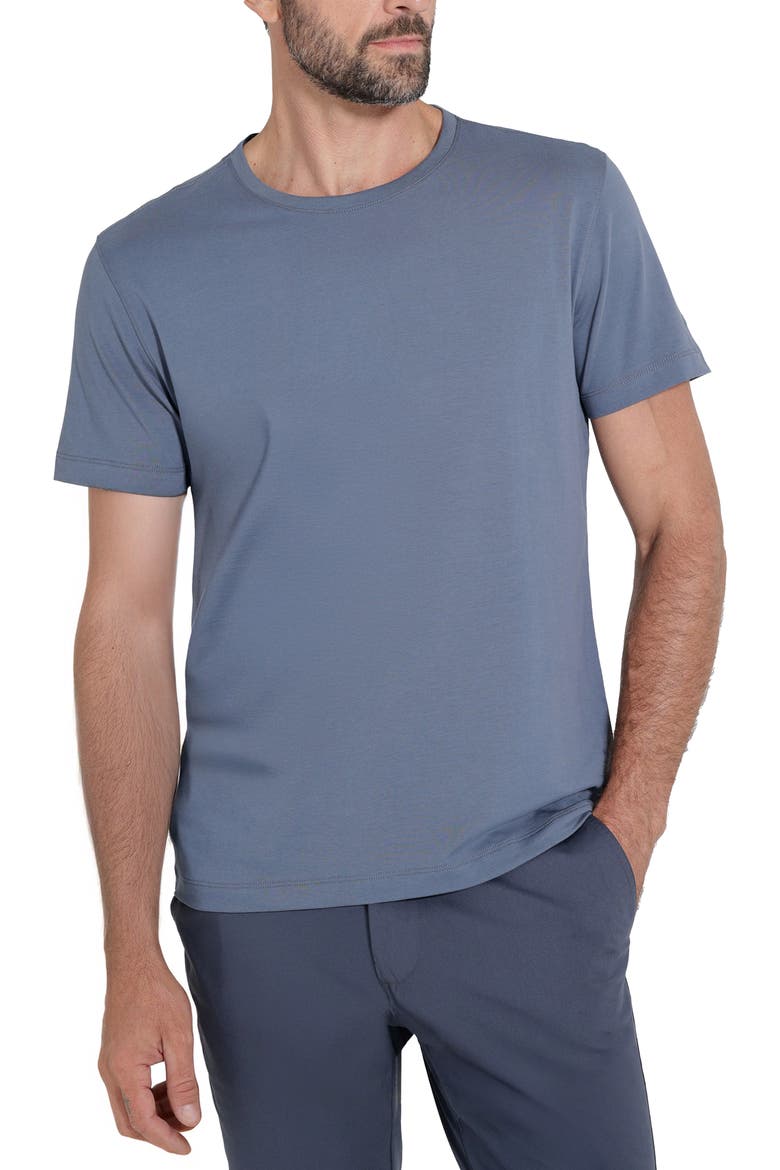 Peruvian Pima Cotton Tech T-Shirt, Main, color, Aluminum