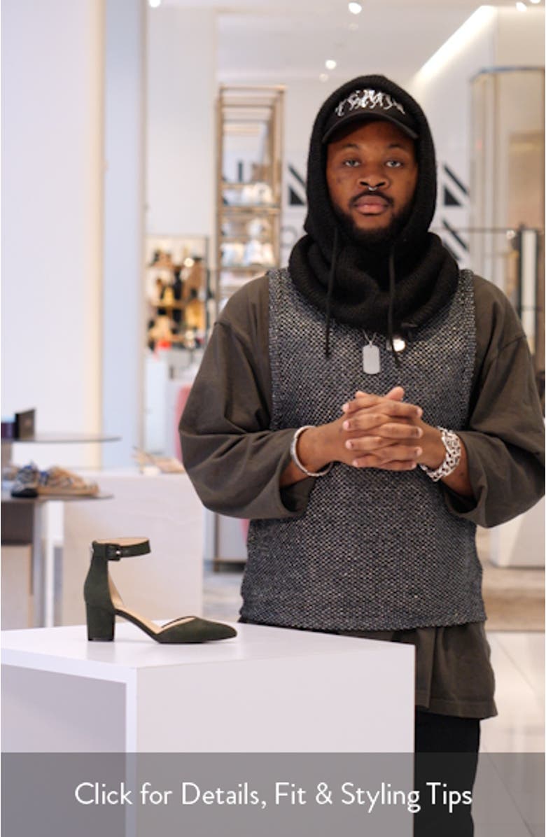 Admire Ankle Strap Pointed Toe Pump, sales video thumbnail