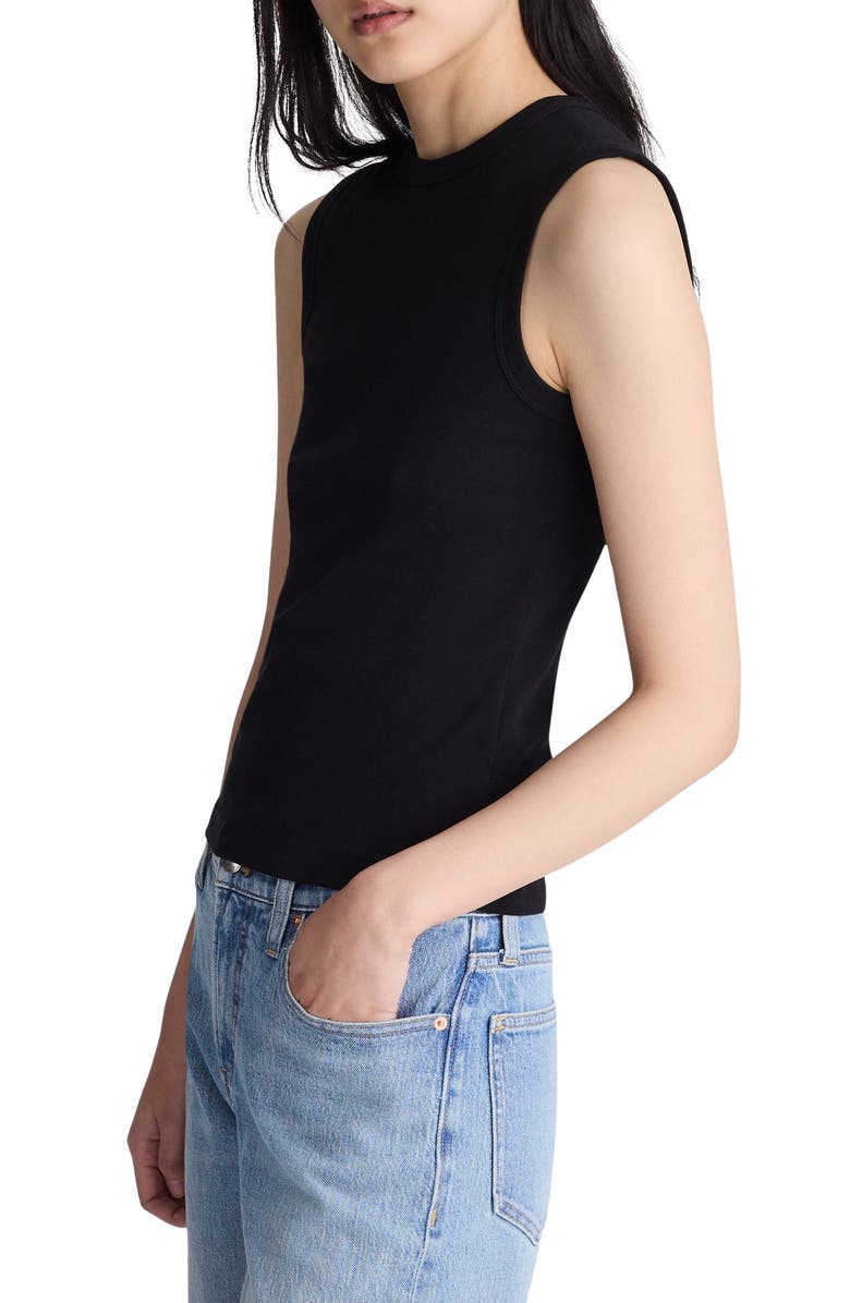 Madewell '90s Shell Tank, Alternate, color, Jet Black