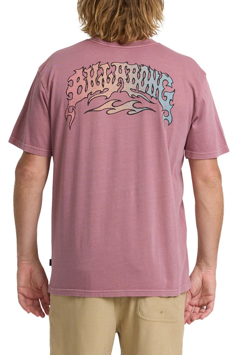 Flare Premium Oversize Cotton Graphic T-Shirt, Alternate, color, RED DAHLIA