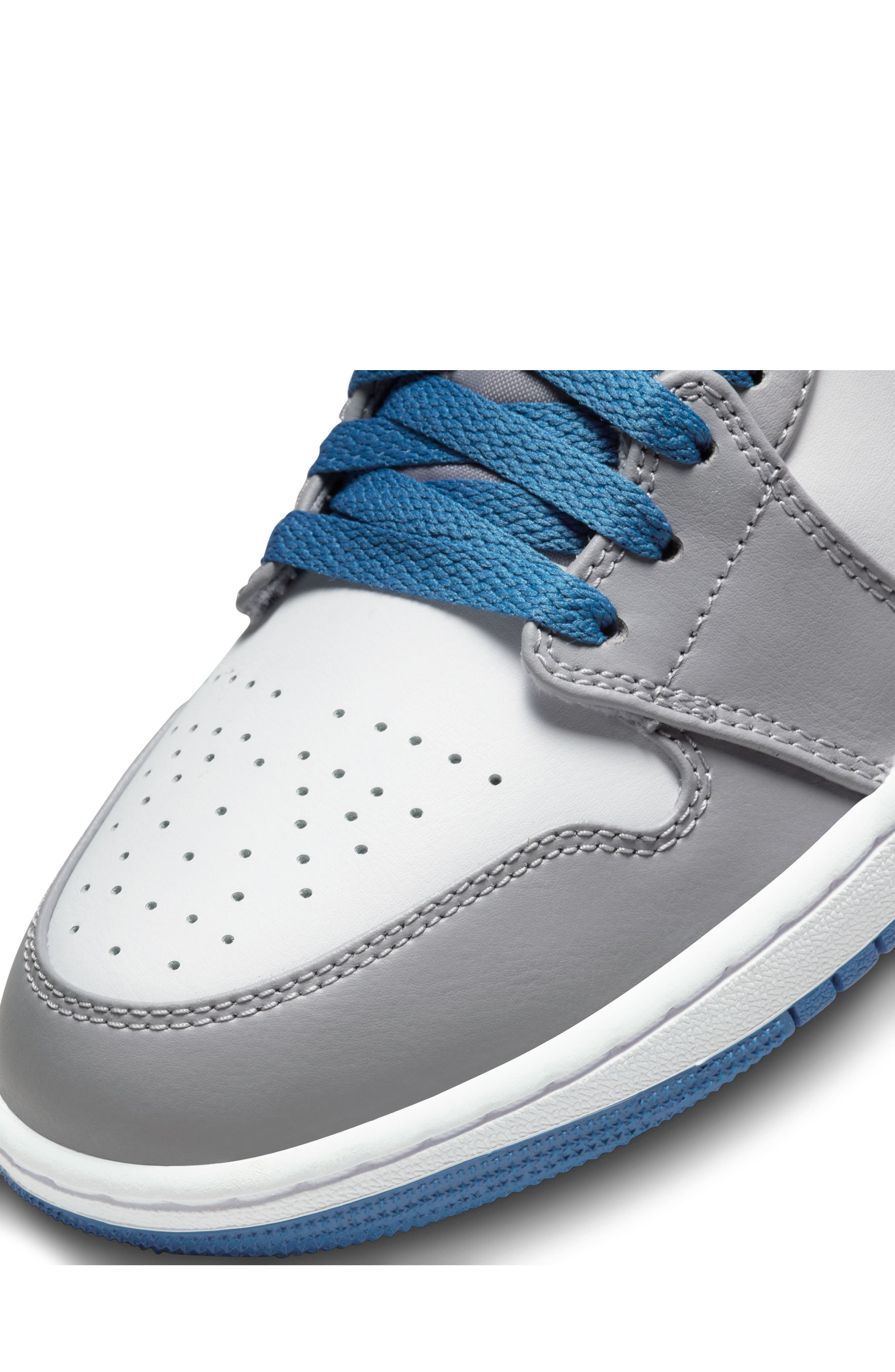 Air Jordan 1 Mid Basketball Sneaker, Alternate, color, CEMENT GREY/ WHITE
