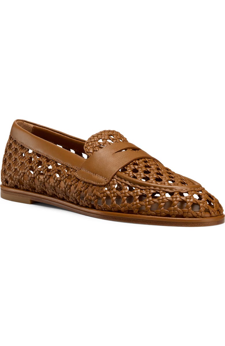Stuart Weitzman Spencer Woven Loafer, Main, color, Boho Tan