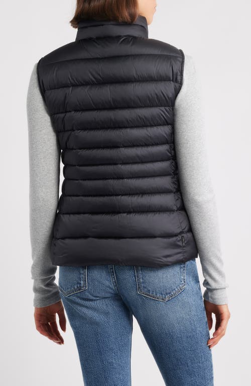 Save The Duck Women Lynn Black Quilted Puffer Vest Jacket In Black