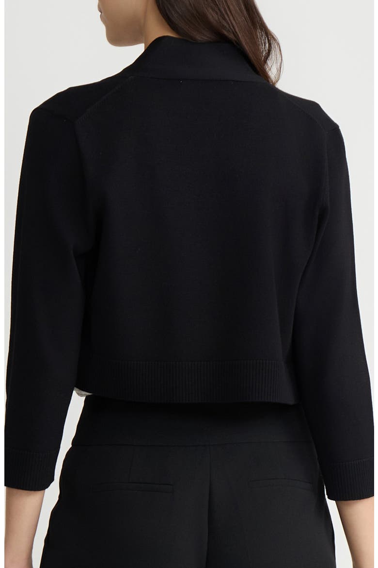 Kissing Front Crop Shrug, Alternate, color, BLACK