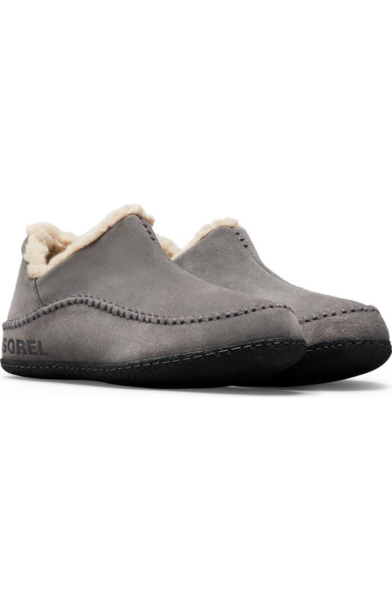 SOREL Manawan II Faux Fur Lined Slipper, Main, color, Quarry