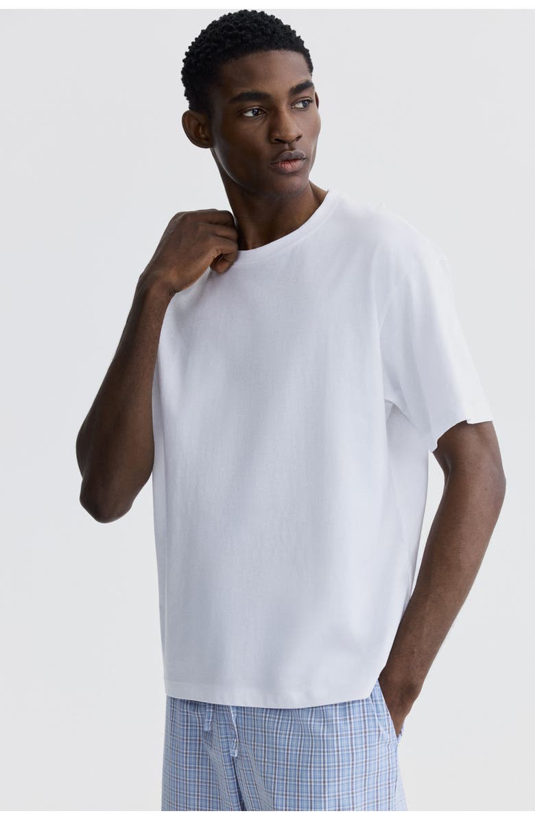 H&M Pyjama T-shirt And Bottoms Set, Alternate, color, White