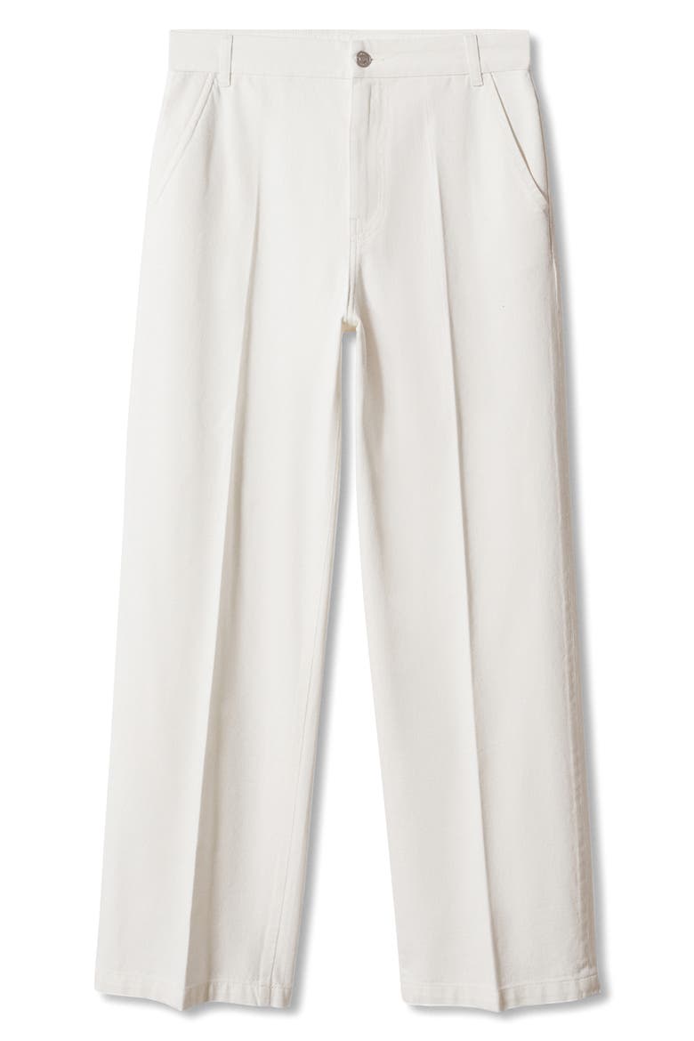 Low Rise Wide Leg Trouser Jeans, Alternate, color, WHITE
