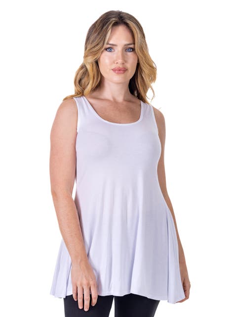 Scoop Neck Sleeveless Tunic Top