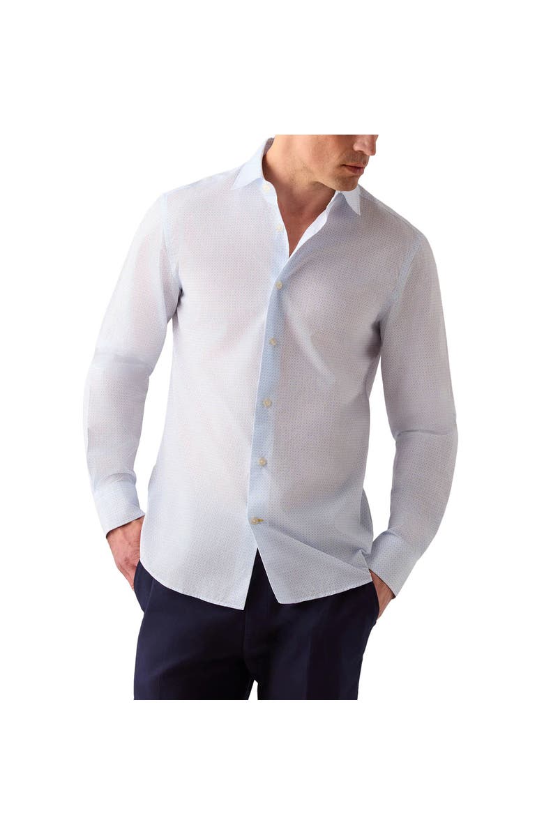 Robert Talbott Reynolds Micro Print Shirt, Main, color, Navy/Blue