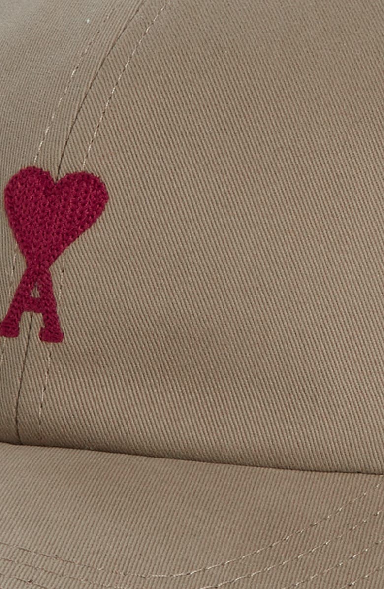 AMI PARIS Ami de Coeur Embroidered Baseball Cap, Alternate, color,