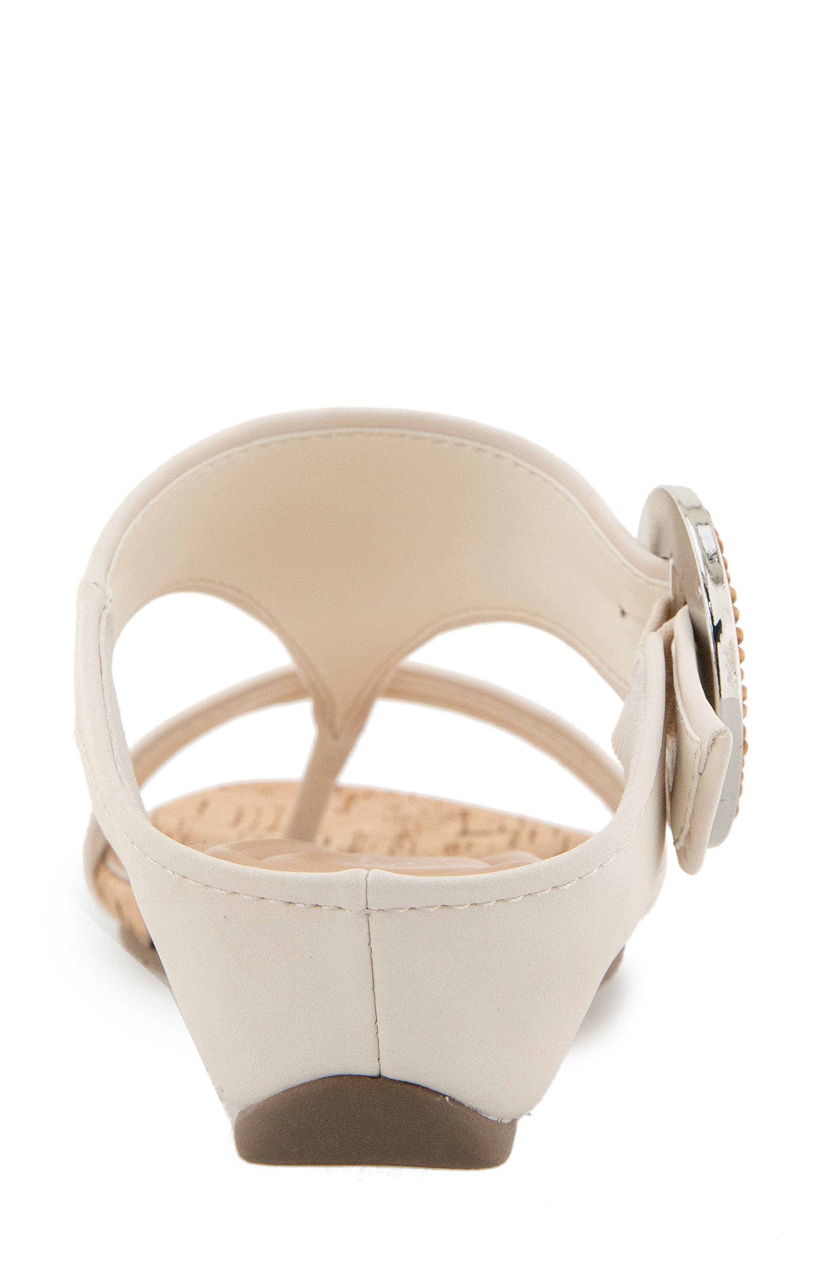 Reaction Kenneth Cole Great Buckle Slide Sandal, Alternate, color, Off White