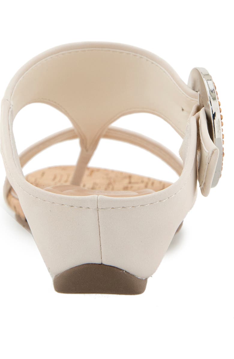 Reaction Kenneth Cole Great Buckle Slide Sandal, Alternate, color, Off White