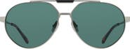 FERRAGAMO 62mm Oversize Aviator Sunglasses